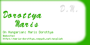 dorottya maris business card